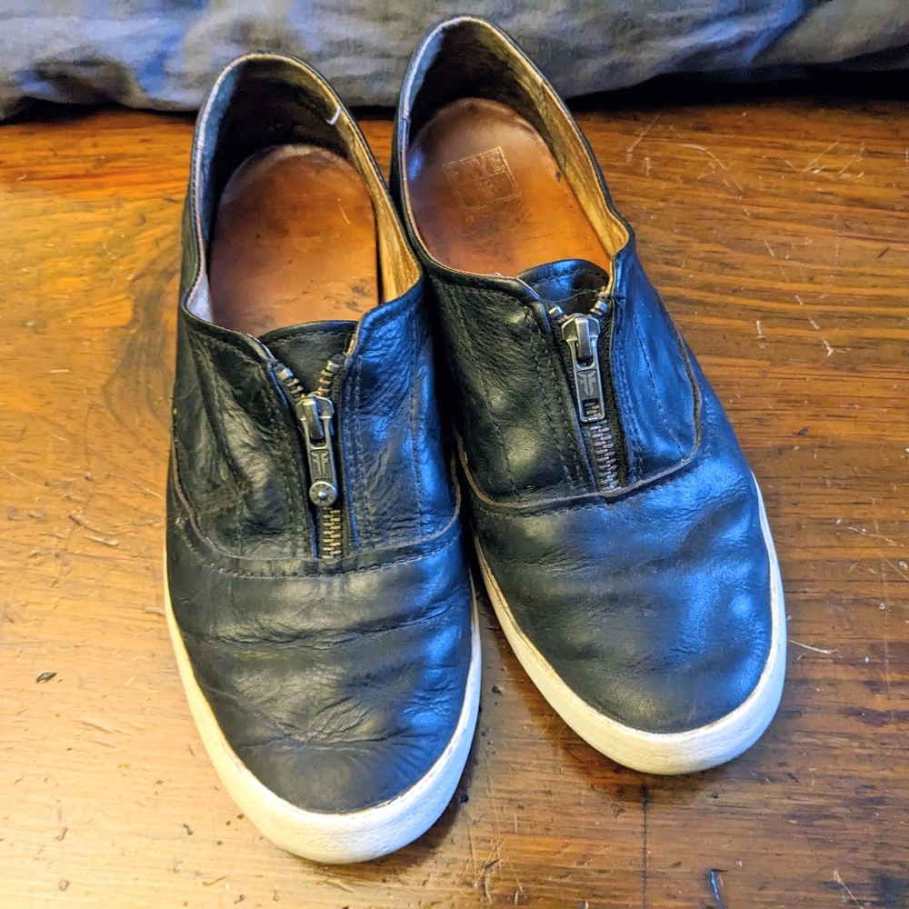 Frye Zip Loafers